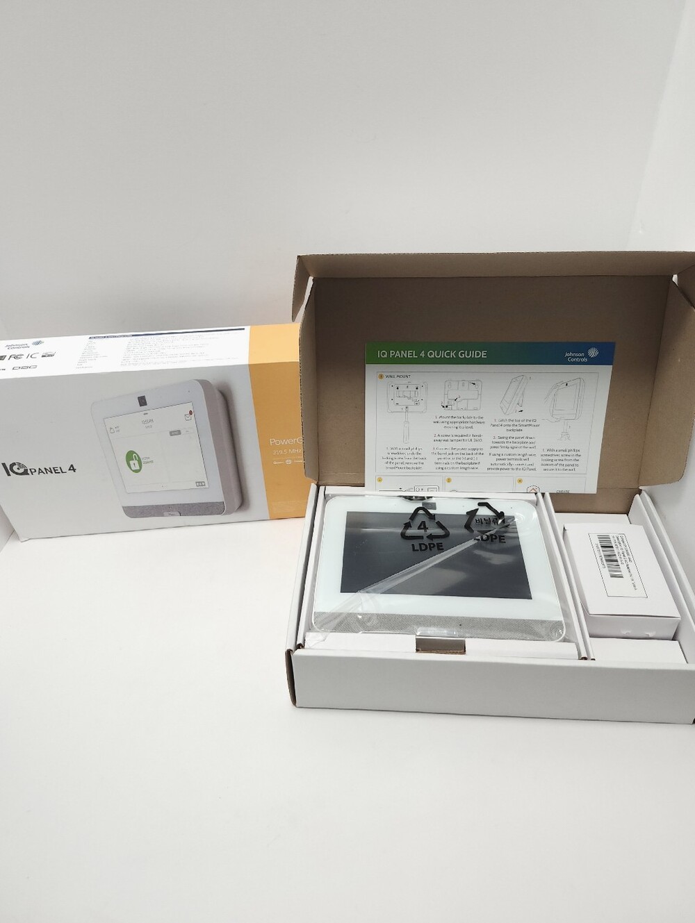 Qolsys IQ Panel4 PowerG Touchscreen Alarm System IQP4001 Smart home panel NEW